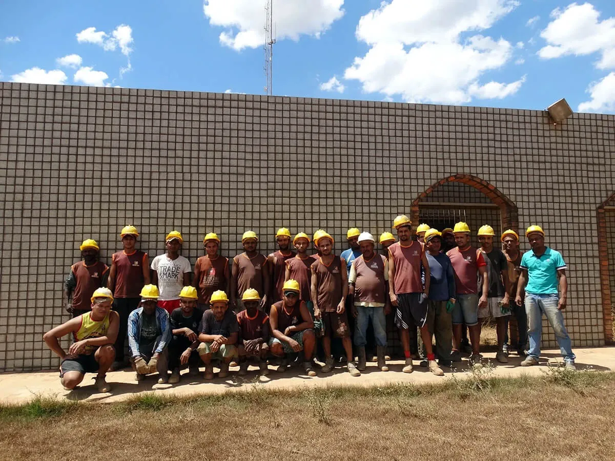 Renewable energy workers and project Brazil