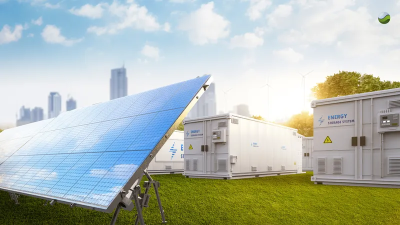 solar farm and battery storage